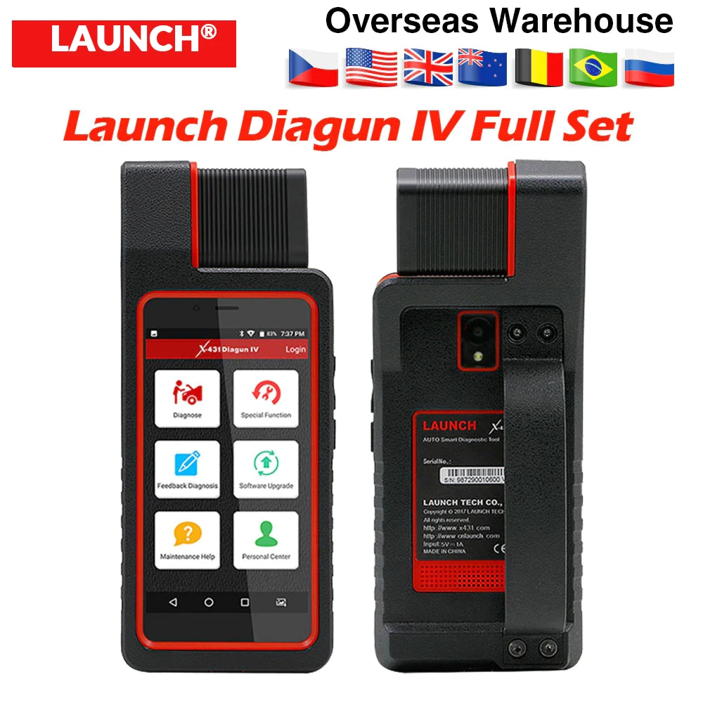 Launch X431 Diagun IV с Wi Fi Авто OBD2 Диагностический Инструмент diagun 4 Полный комплект