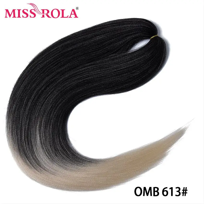Miss Rola, 5 шт. в упаковке, синтетические растягивающиеся огромные косички для волос, 100 г, 24 дюйма, канекалон, вязанные крючком, скрученные косички для наращивания волос - Цвет: #3