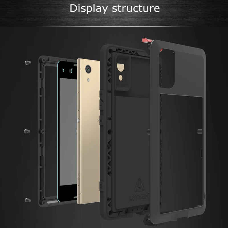 Алюминиевый металлический чехол LOVE MEI для sony Xperia XA1, мощная броня, ударопрочный, водонепроницаемый чехол для sony Xperia XA1, Fundas