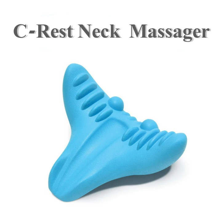 

Finger Press C-Rest Neck Pain Relief Massager For Neck Pain,Massager Release Tension High Density Memory Foam Massage Pillow