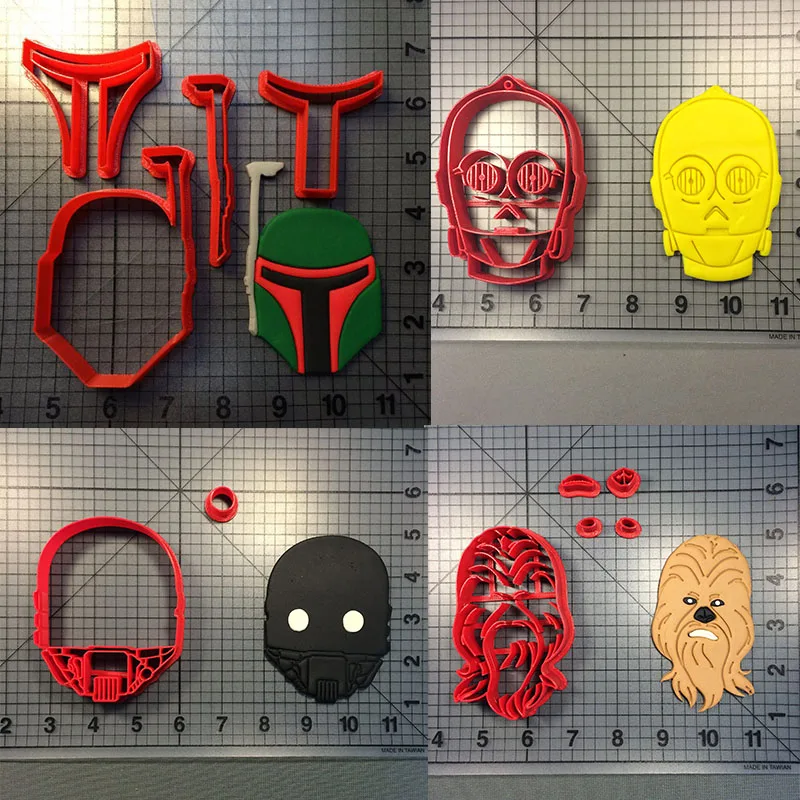 Star Wars резак для печенья инструменты украшения торта boba Darth Vader набор пирог печенье