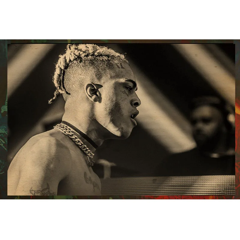 Уютный момент XXXTentacion плакат lil peep хип-хоп художественный плакат крафт-бумага винтажная Живопись Печать кафе плакат ZS038