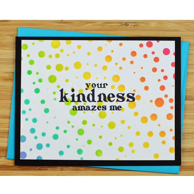 

Tiny Bubbles Layers Plastic Stencils for DIY Scrapbooking Decorative Crafts Embossing Paper Cards Painting Sheet New 2018