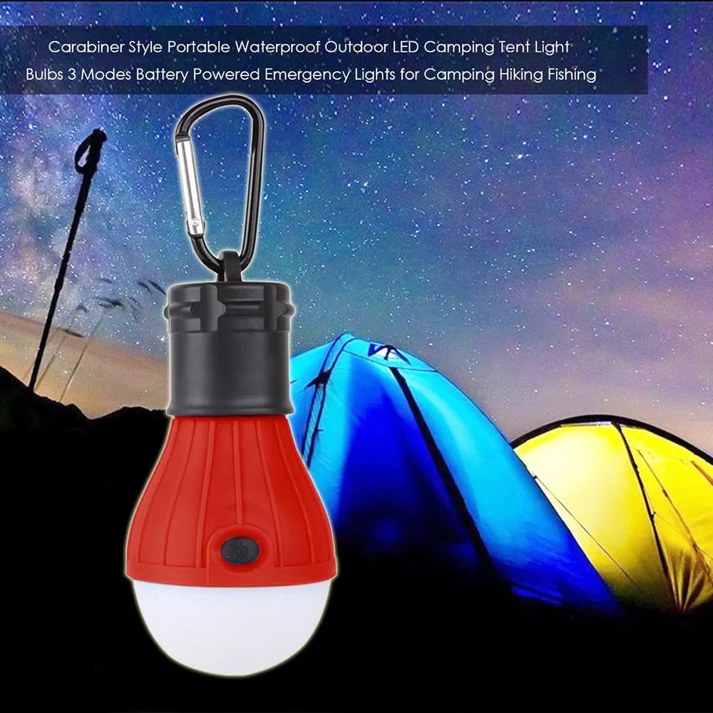 

Super Bright Tent Lamp Lantern Lamp Fishing Emergency Light Outdoor Light Bulb Multicolor Camping Lights 3LED