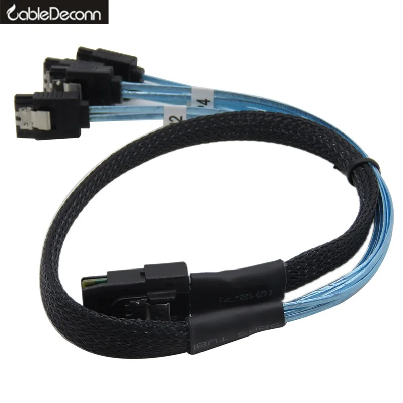 

Reverse Sas to Sata Cable Mini SAS 36pin (SFF-8087) to 4XSATA Cable 0.5M