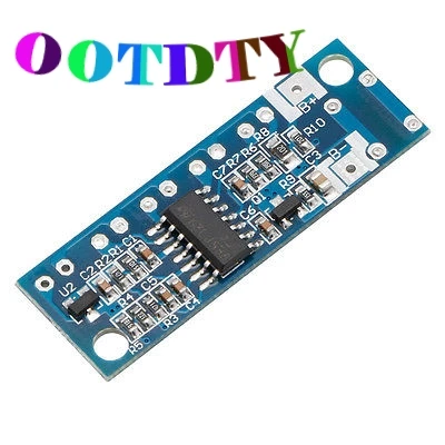 

OOTDTY 4 Cells Lithium Charging Battery Capacity Percent Level LED Power Indicator