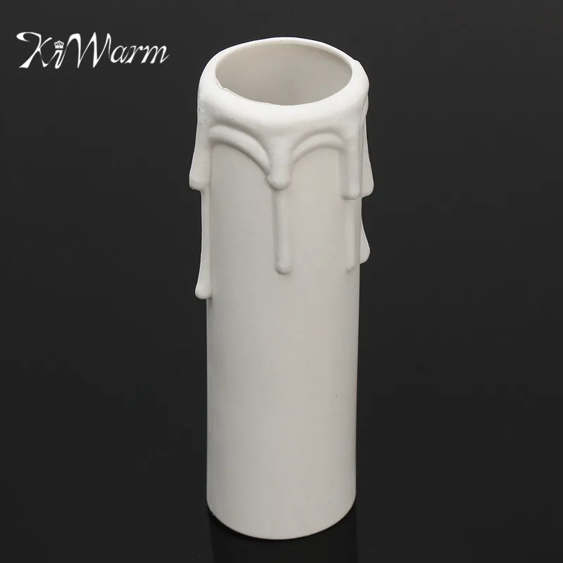 Kiwarm 5pcs Useful 4 White Plastic Candelabra Socket Sleeve Kiwarm 5pcs Useful 4 White Plastic Candelabra Socket Sleeve Chandelier Candle Cover With Drips Accessories Diy Crafts In Making Kits From
