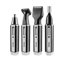 4 в 1 волосы для лица Мультифункциональный перезаряжаемый нос борода ушной триммер для бровей Набор лица моющиеся маникюрные ножницы очиститель