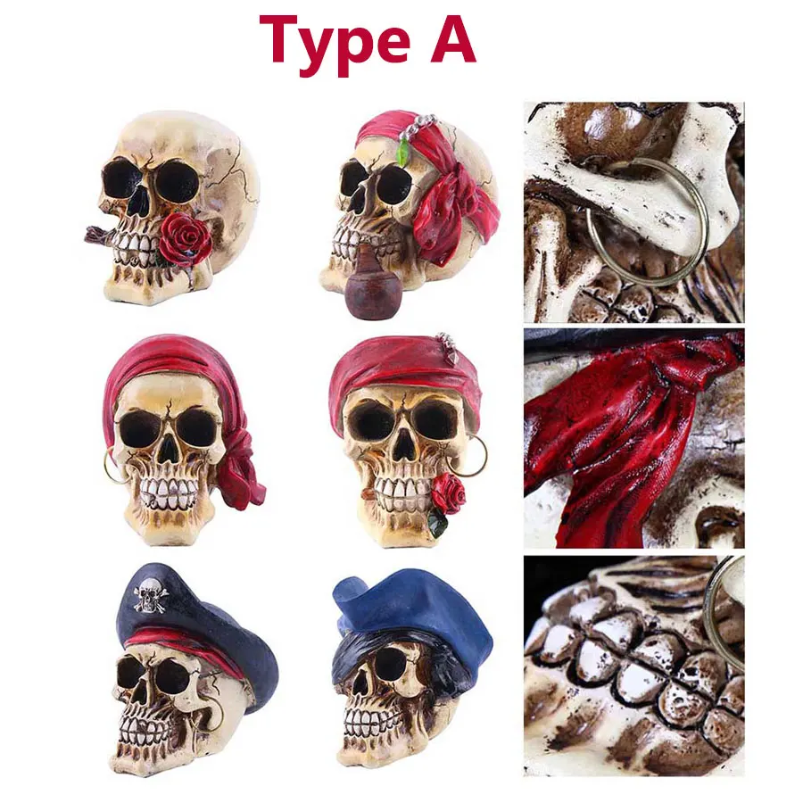 Halloween Decorate Props Ornaments Hallowmas Artificial Skull Skeleton Ghost Dolls Hanging Ornament Decoration Party Supplies (52)