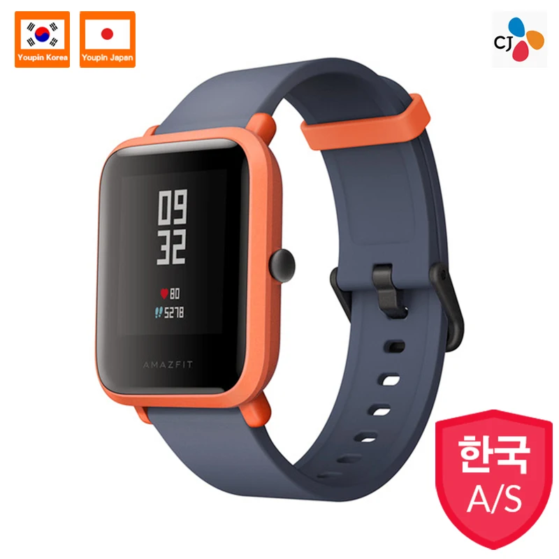 Amazfit Bip спортивные умные часы Хуа mi Xiaomi mi подходит Youth Edition IP68 Водонепроницаемый gps-компас сердечного ритма Английский Русский Испанский