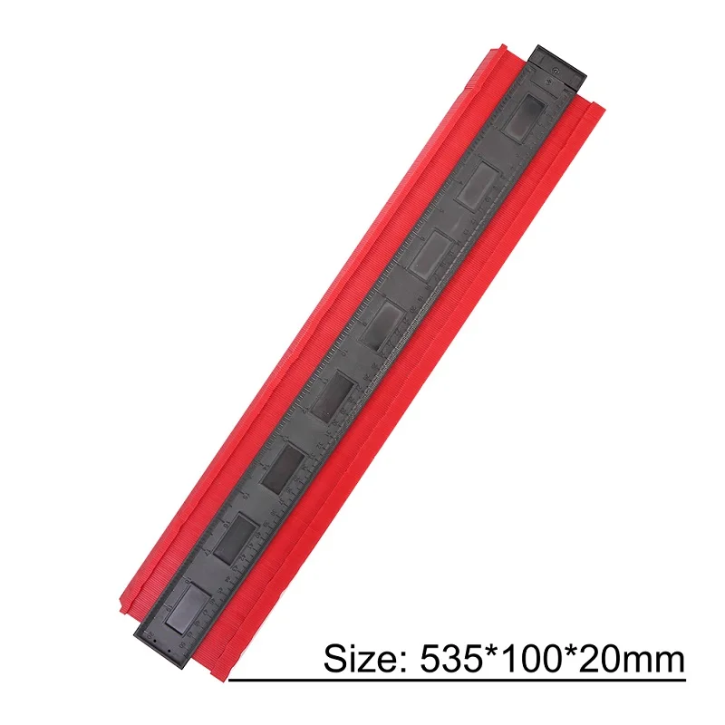 5/6/10/20 дюймов Пластик профиль копия датчик контур датчик дубликатор duplo и Стандартный Дерево Лазерная маркировочная инструмент в клеточку измерены в ненатянутом ламинат Плитки общий инструмент - Цвет: 20 Inch