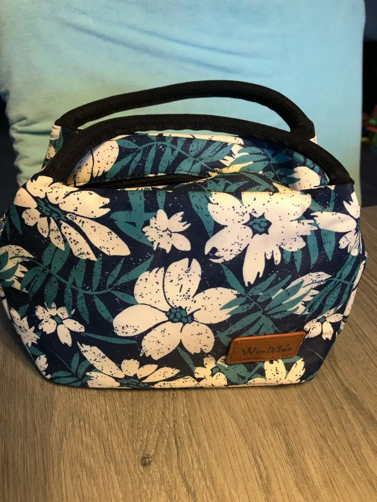 Petit Lunch Bag Femme Fleurs