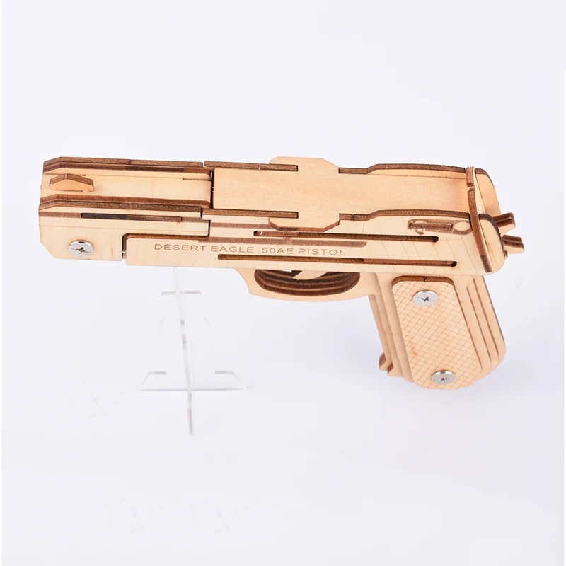 Пистолет резинка Desert Eagle детский аналоговый пистолет для самостоятельной сборки