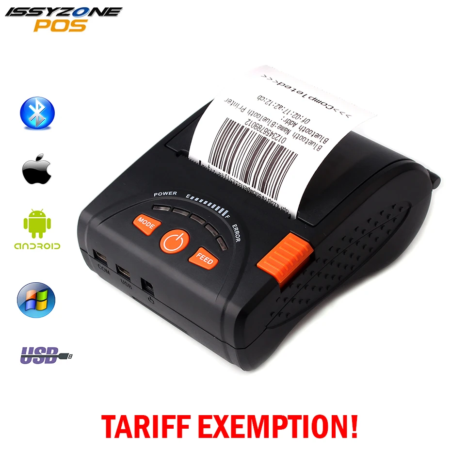 

IMP001 New Arrival! Free SDK 58mm Handheld Pos Printer Android iOS Bluetooth4.0 thermal printer Receipt Mobile Protable Printer