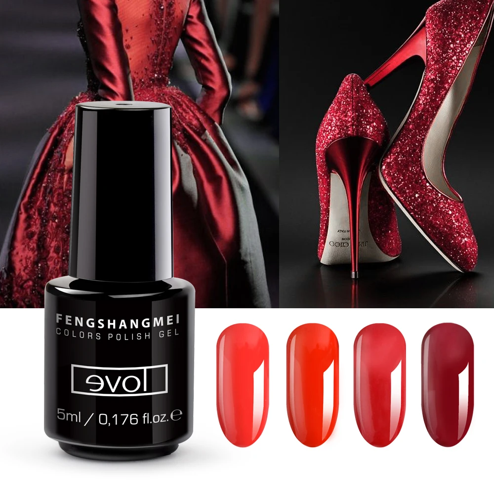 

Fengshangmei 5ml UV Gel Polish 225 Colors Nail Design Longer Lasting Gel For The Nails