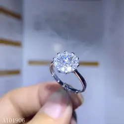 KJJEAXCMY Fine Jewelry 925 Серебряный декор 0,5 карата драгоценный камень с алмазами в замке женское кольцо для денег поддержка обзор новая роскошь