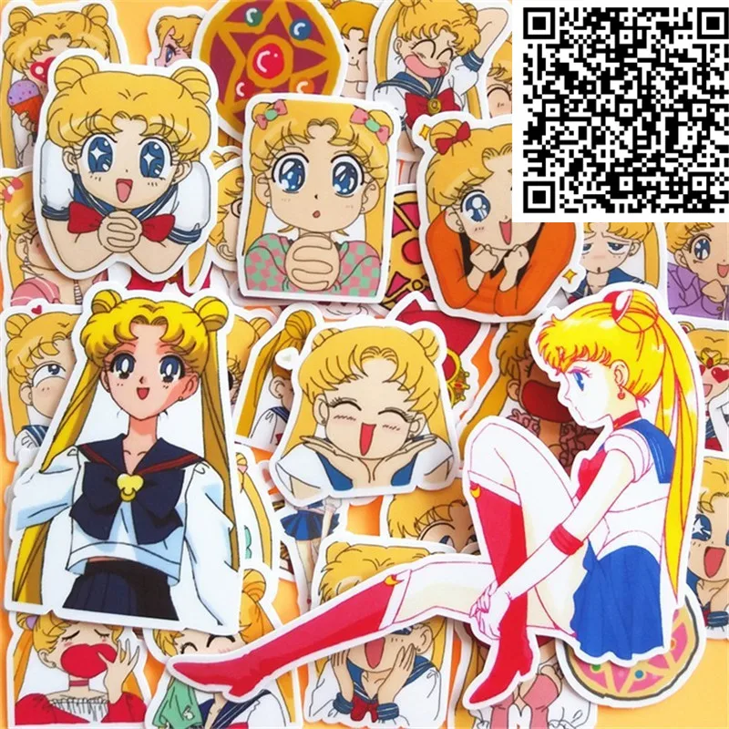 

40 Pcs Cartoon anime girl warrior Sticker Diary Stickers Scrapbooking Decoration Paper Stationery DIY Sticker School Supply