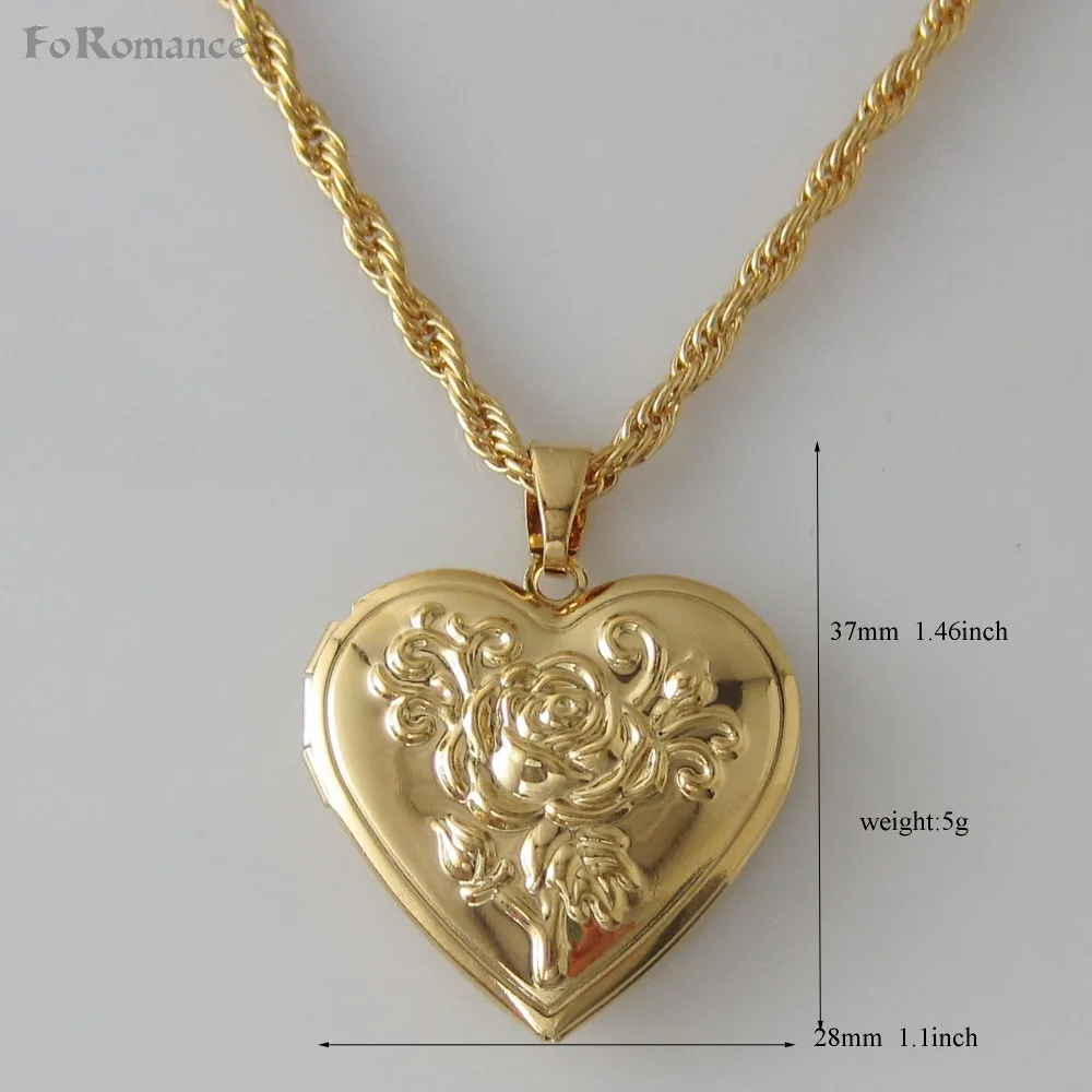 

Min ORDER 10$/- YELLOW GOLD GP GOLD GP COATED COLOR 24" ROPE NECKLACE & FLOWER CARVED HEART SHAPE OPENABLE PENDANT/