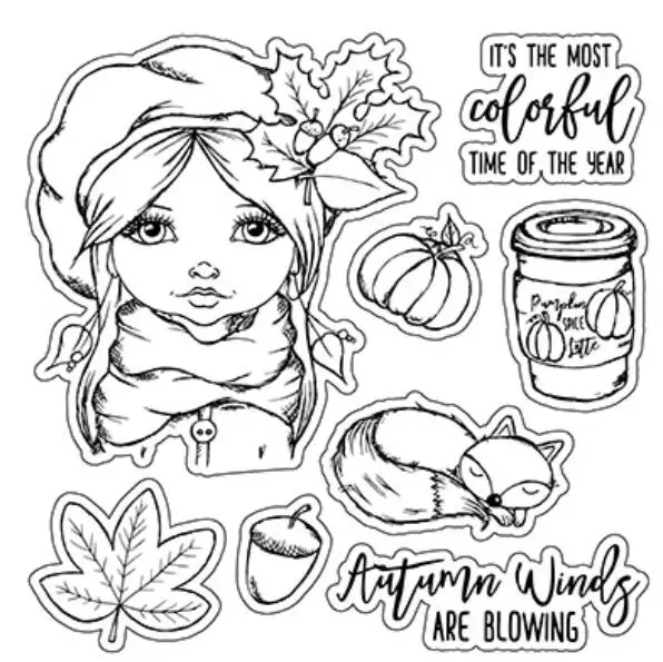 

girl Transparent Clear Silicone Stamp/Seal for DIY scrapbooking/photo album Decorative clear stamp sheets