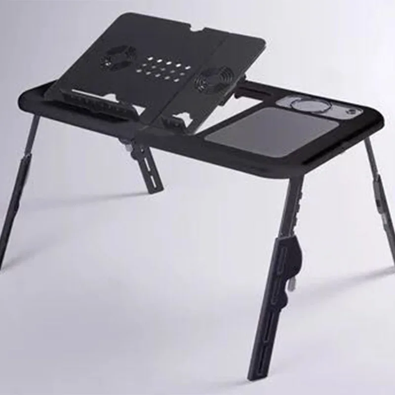 Multifunctional bed folding laptop table Convenient lazy table with radiator fans notebook desk size end coffee table size end Multifunctional bed folding laptop table Convenient lazy table with radiator fans notebook desk size end coffee table size end