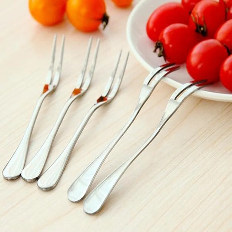 Buy Urijk 1pc Mini fruit Forks Stainless Steel Dessert