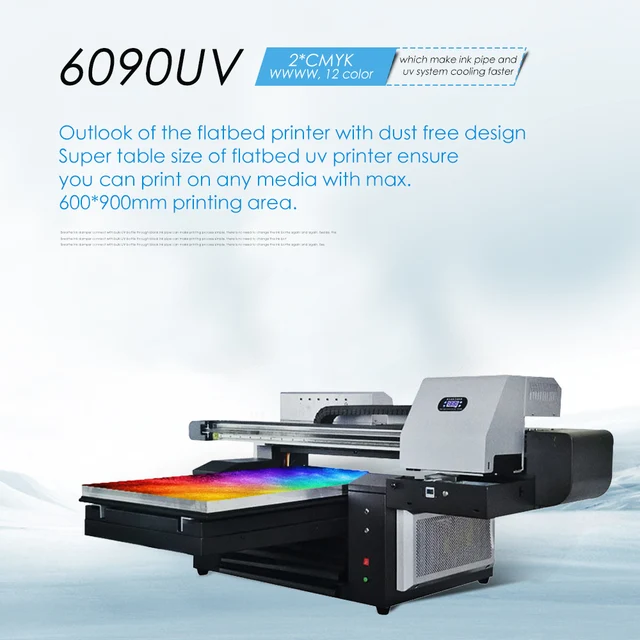 Best Offers New 6090 UV Printer Flatbed Printers 12 Colors 600x900mm Large Format Multifunction Digital Inkjet 3D Ceramic UV Printer Best Offers New 6090 UV Printer Flatbed Printers 12 Colors 600x900mm Large Format Multifunction Digital Inkjet 3D Ceramic UV Printer