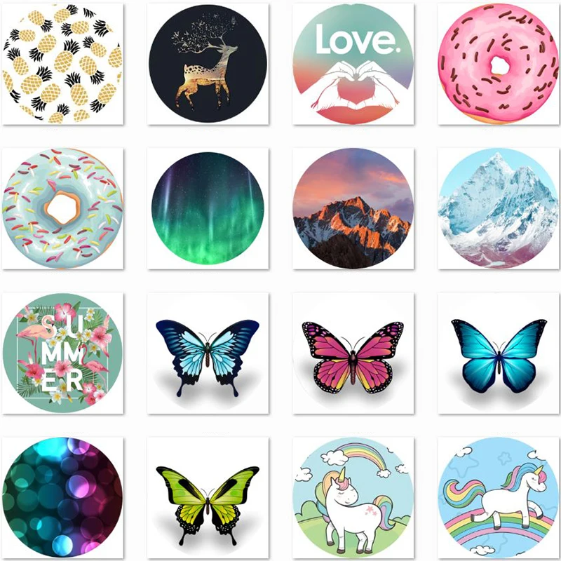 

popsoket Butterfly Donut Cute попсокет Child Mobile Phone Holder Expanding Stand and Grip pocket socket Universal for Phones