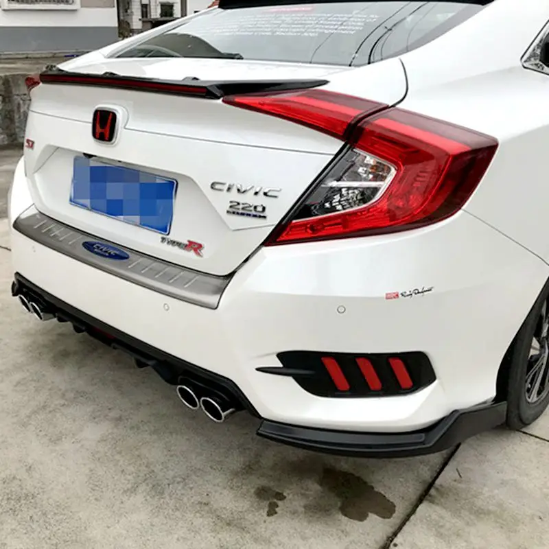 1 пара задних бампера нижняя сторона разветвители фартук valance для Honda Для Civic