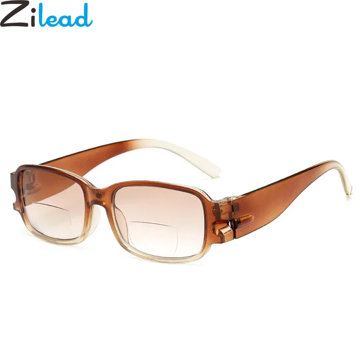 

Zilead Fashion Comfort Reading Glasses Brand Simple Multifunction Bifocal Lenses Women&Men Presbyopic Glasses Plain Eyeglasses