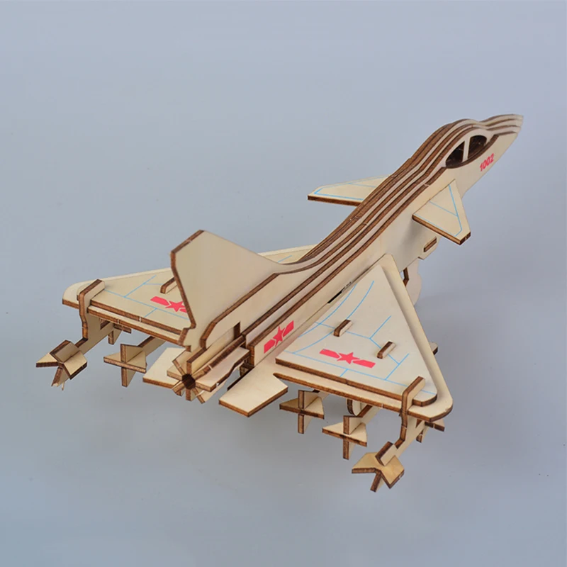 F 10 боец 3D diorama diy Модель игрушки для мальчиков взрослых деревянный самолет модель