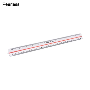 

Peerless Plastic 30CM Triangular Metric Scale Ruler For Engineer 12.6'' 1:100~1:500