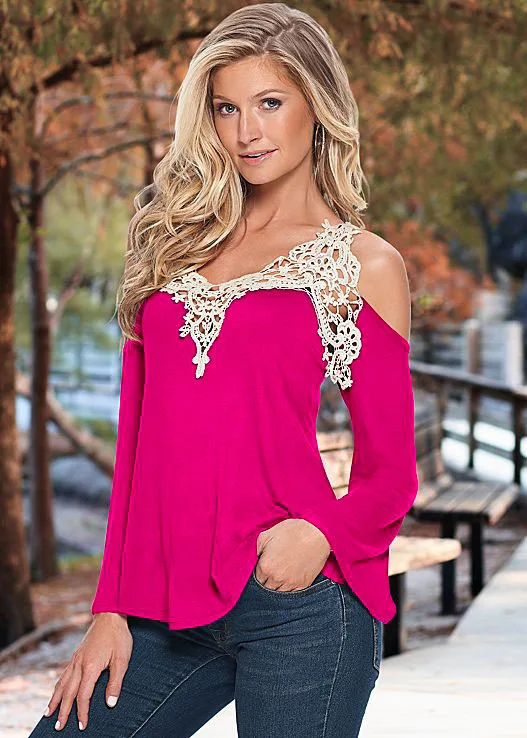 5xl Summer 2019 Woman Sexy T-shirt V-Neck Long Sleeve T-shirts Lace Off Shoulder Shirt Loose Plus Size Women Clothes Summer Tops 5xl Summer 2019 Woman Sexy T-shirt V-Neck Long Sleeve T-shirts Lace Off Shoulder Shirt Loose Plus Size Women Clothes Summer Tops