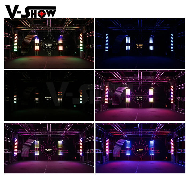 Vshow 4 шт 5*30 Ватт RGBW 4в1 настенный светильник для мытья Бар Led COB Dj светодиодный Dmx