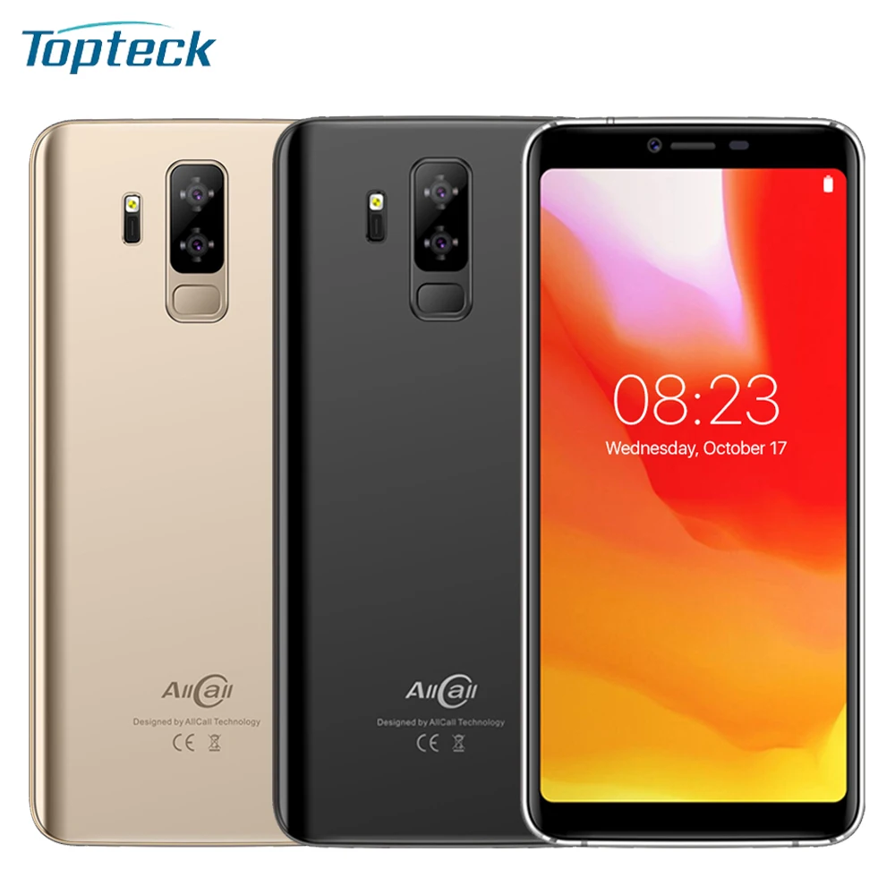 

AllCall S5500 Mobile Phone 5.99inch Android 8.1 16GB+2GB 5500mAh Battery MTK6580M Quad Core 13MP Camera OTG 3G Smartphone