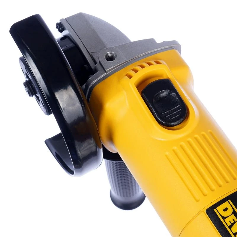 Машина шлифовальная угловая DeWalt DWE4015 (Мощность 730 Вт, 10000 об/мин холостого хода, диск 125 мм, блокировка шпинделя, поворотная рукоятка)