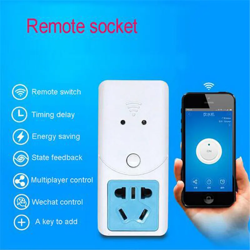 SONOFFS22 Wifi Беспроводная розетка для температурного пульта дистанционного управления Умный дом Автоматическая розетка умный таймер переключатель питания
