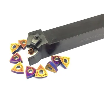 

10PCS WNMG080408 + 1PC MWLNR1616H08/1PC MWLNR2020K08/1PC MWLNR2525M08 Turnning cutter holder turning tools holder carbide insert