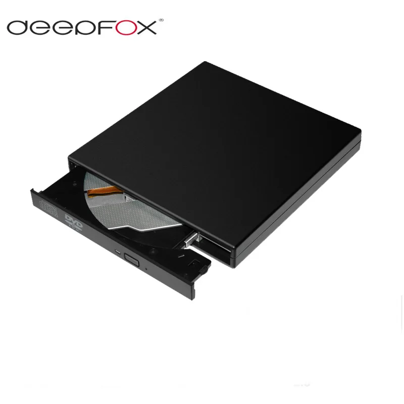 

Deepfox External USB 2.0 CD-RW/DVD-RW chip Optical Drive CD DVD External DVD Burer Drive for PC/Mac/Laptop/Netbook/Tablet
