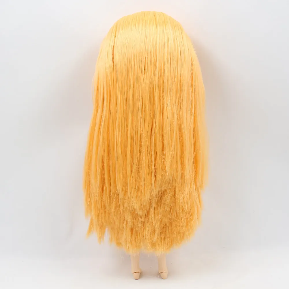 RBL Scalp 1/6 Blyth кукольные парики, включая жесткий эндоконский купол с взрыва/без челки бахрома мягкие прямые волосы серии 1 - Цвет: 0559