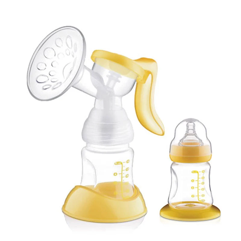 Manual Breast Pump BPA Free Baby Breast Feeding Powerful Nipple Suction Baby Silicon PP Convenient Breast Milk Pump Bottle T0103 (7)