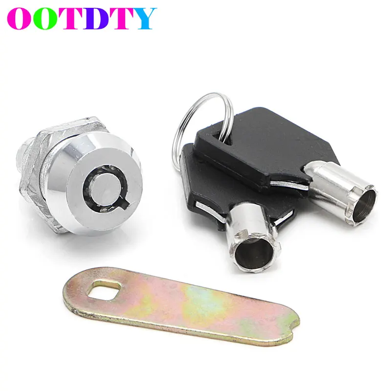 

Drawer Tubular Cam Lock Keyed Different for Door Mailbox Cabinet Tool Box with 2 Keys DIY Furniture Hardware 20mm