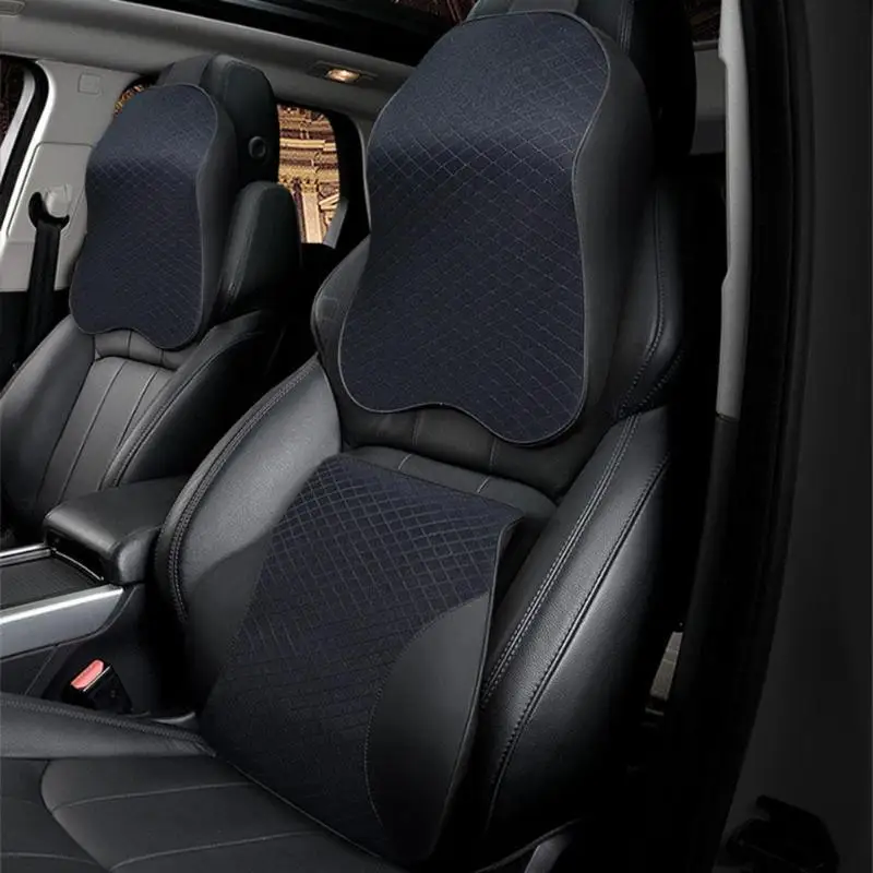 

VODOOL Memory Cotton Car Head Neck Rest Pillow Cushion Car Auto Headrest Neck Rest Car Safety Seat Support Interior Accessories