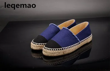 New Fashion Brand High Quality Breathable Minimalist Thick Sole Women Flats Canvas Espadrilles Casual Loafers Shoes Size 34-42