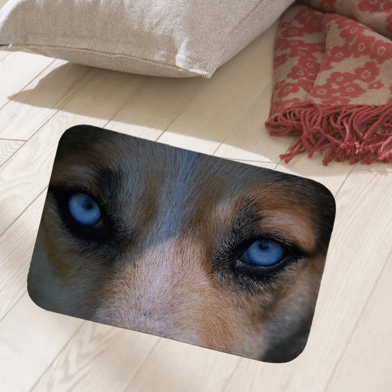

Cute cat printed 40x60cm floor mat hallway doormat suede Welcome entrance door mat anti-slip water Water absorption cozy carpet