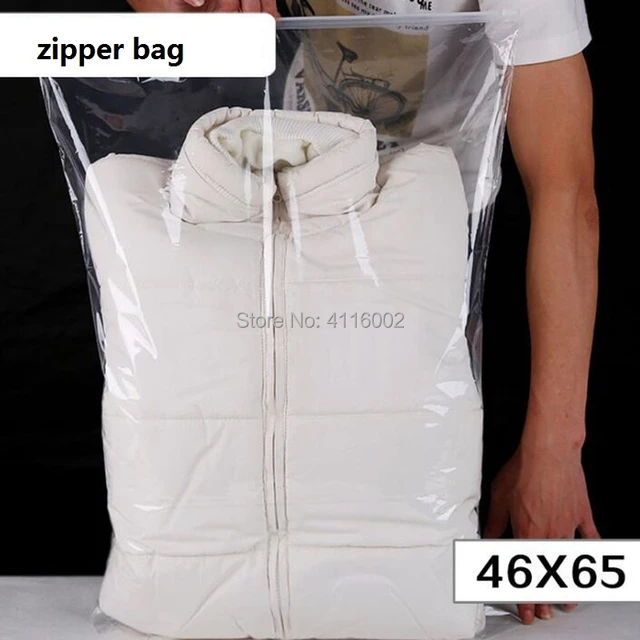 200 sacos de embalagem de plástico transparente com zíper saco de  travesseiro colcha de cama cobertor/transparente com zíper do saco de  plástico para sacos de quilt - AliExpress