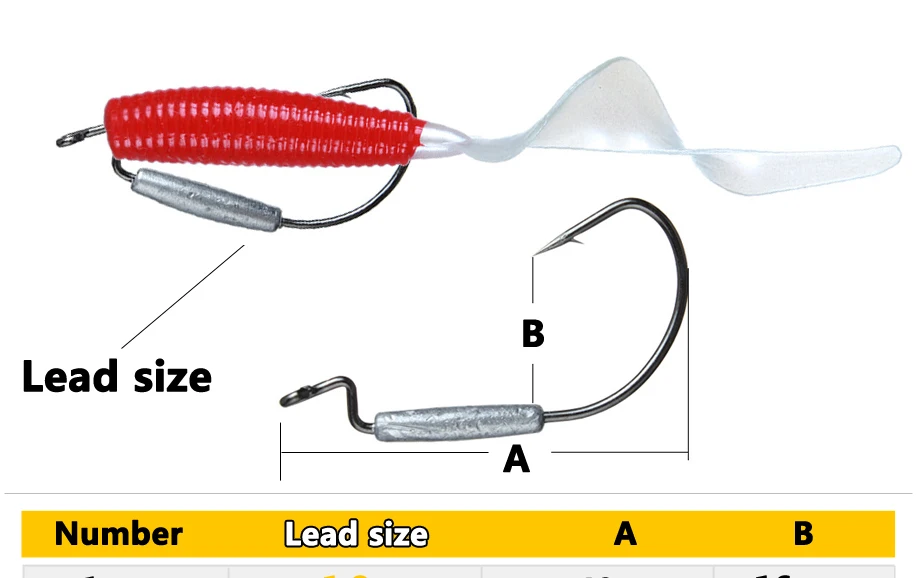 Колючий свинцовый крючок 1,8 г 2 г 3 г 6 г Высокоуглеродистая сталь рыболовные крючки кривошипный крючок Приманка червь Pesca для мягких аксессуары для приманки