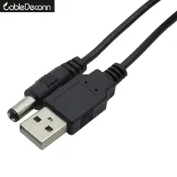 2 шт. USB к DC5.5 DC зарядки электронных данных линия электронные аксессуары USB к DC 5,5*2,1 мм Медь core Мощность кабель