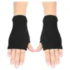 Guantes algodón sin dedos elásticos negros peinados para mujer ► Foto 1/3