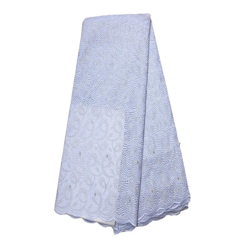 

Polish Lace Fabric High Quality For Men white Swiss Voile Lace In Switzerland Nigerian Dry Swiss Voile Lace Material Y64-1