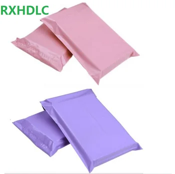 

500Pcs Pink Purple Plastic Post Mail Bags Poly Mailer Self Sealing Mailer Packaging Envelope Courier express bag Fast Free DHL